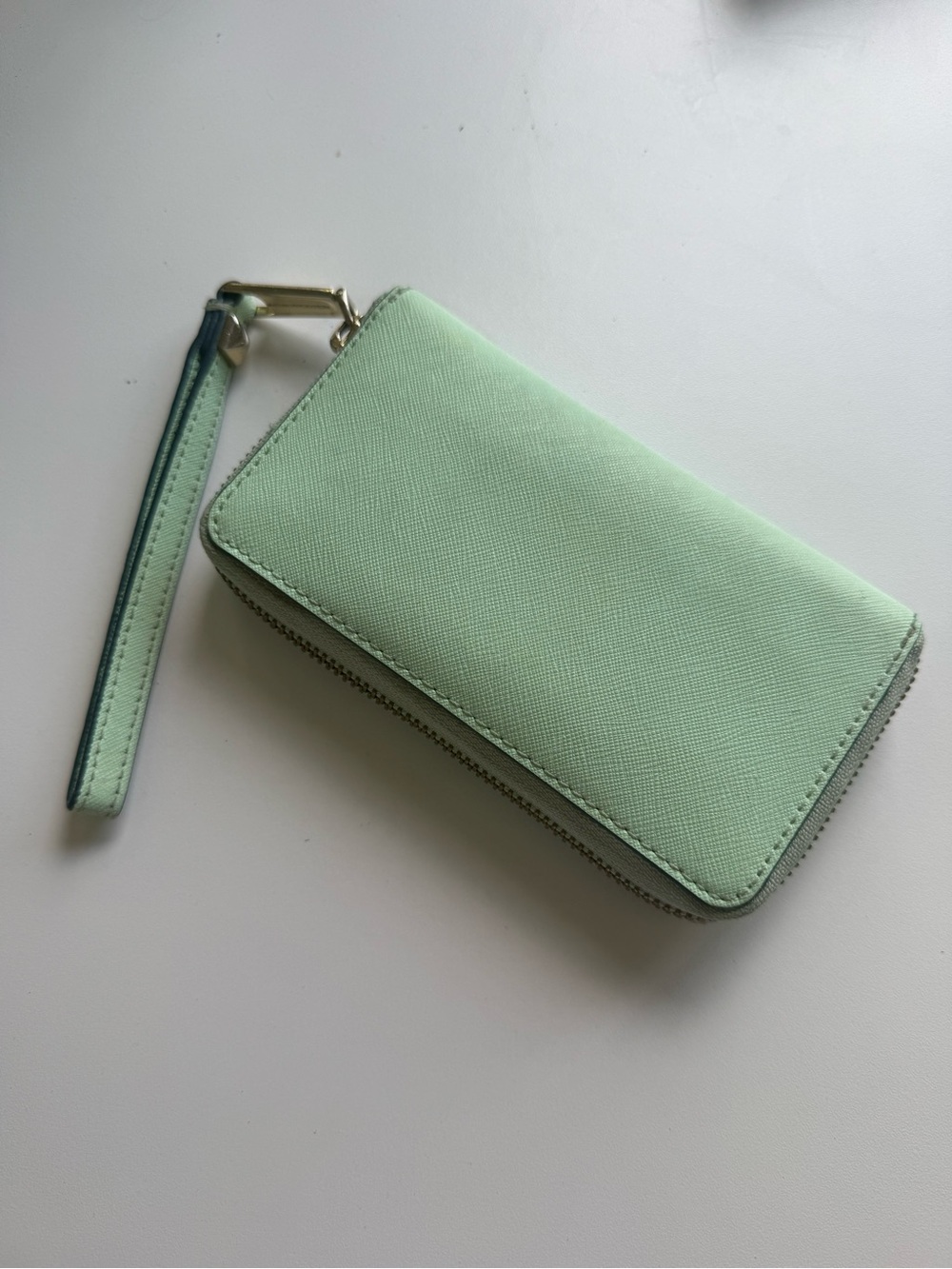 Rebecca Minkoff Mint Green Studded Wristlet Clutch - Picture 3 of 3